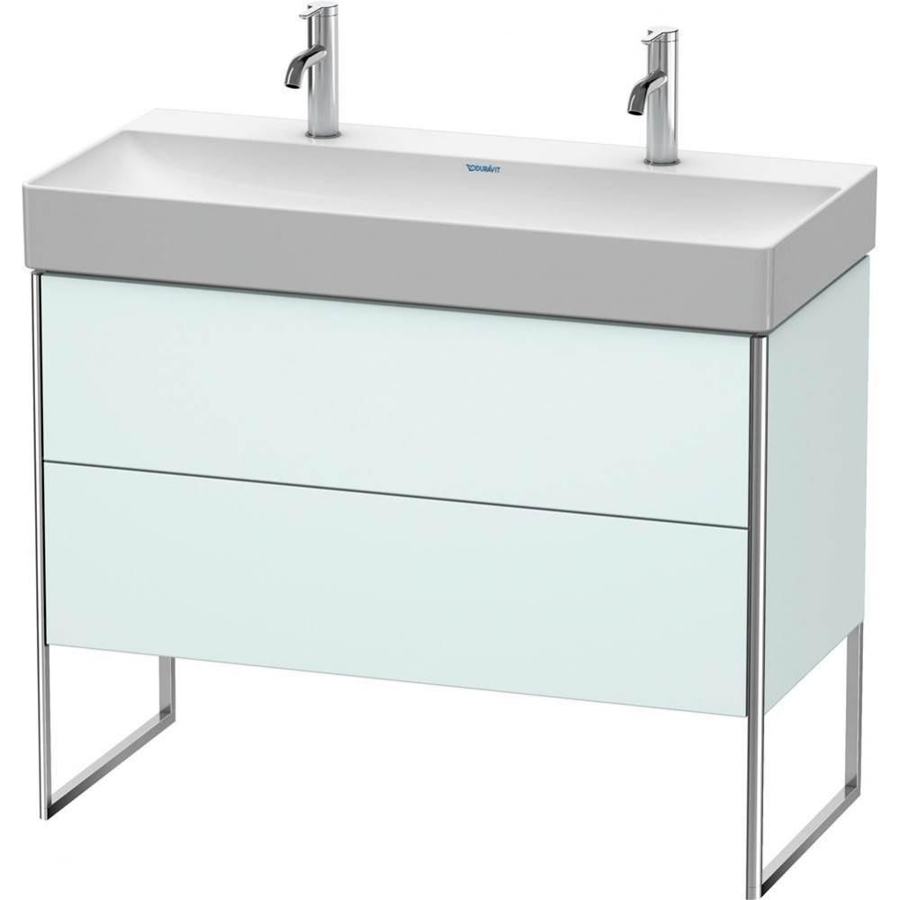 Duravit XSquare Floor Standing Vanity Unit  Light Blue Matte