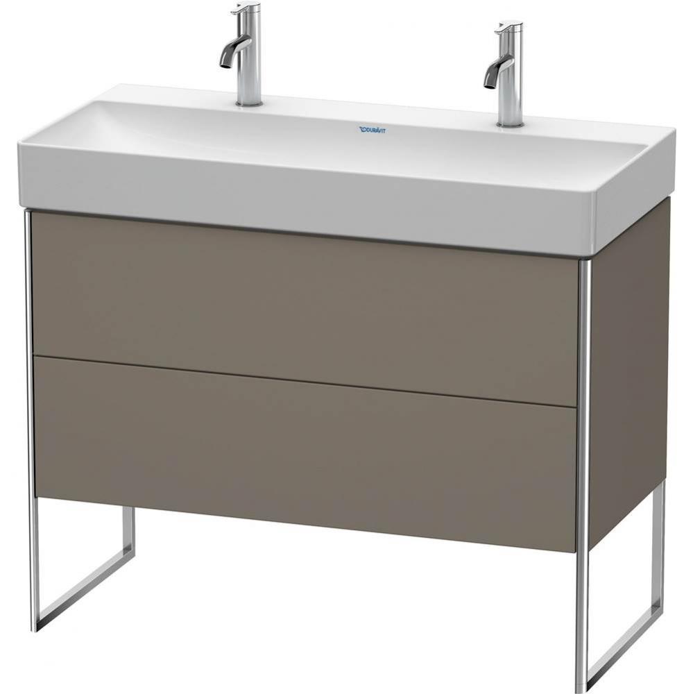 Duravit XSquare Floor Standing Vanity Unit  Flannel Gray Satin Matte