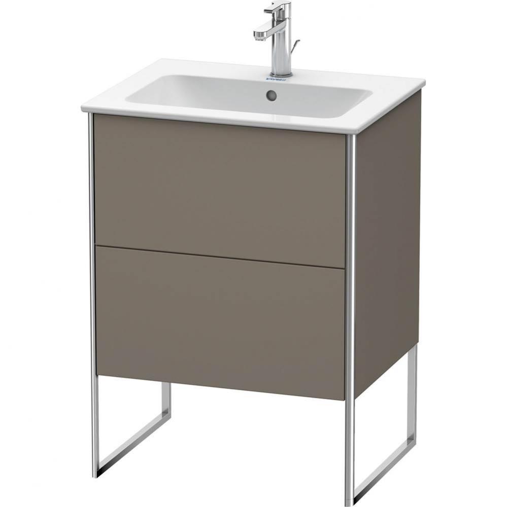 Duravit XSquare Floor Standing Vanity Unit  Flannel Gray Satin Matte