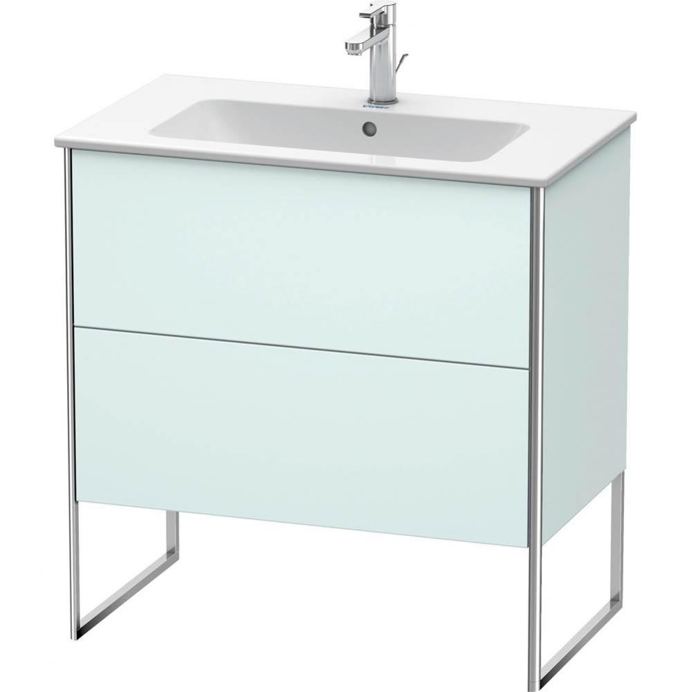 Duravit XSquare Floor Standing Vanity Unit  Light Blue Matte