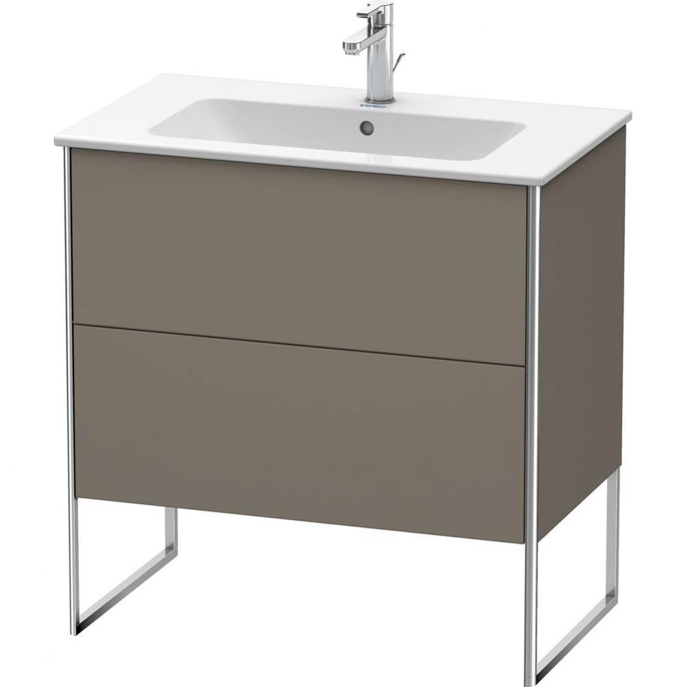 Duravit XSquare Floor Standing Vanity Unit  Flannel Gray Satin Matte