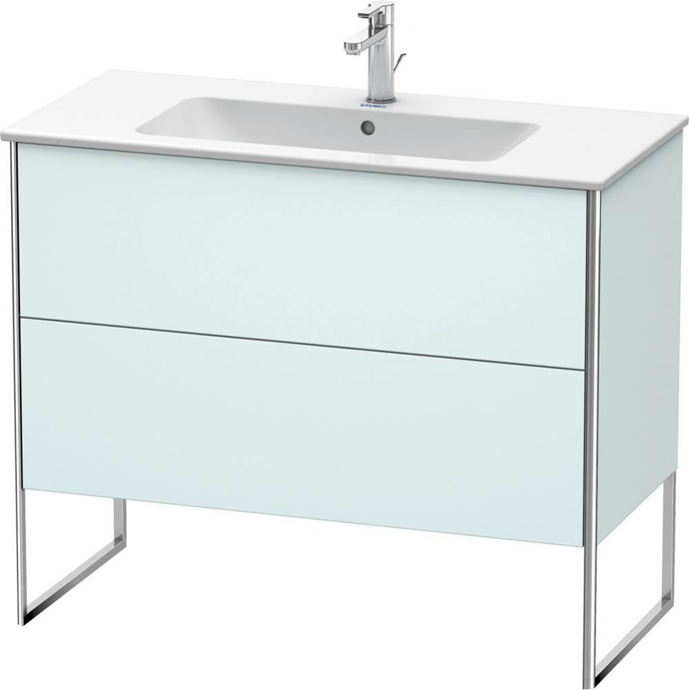 Duravit XSquare Floor Standing Vanity Unit  Light Blue Matte