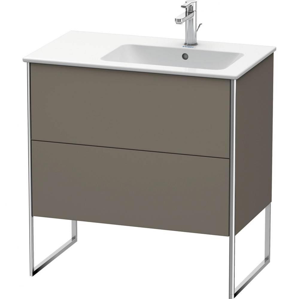 Duravit XSquare Floor Standing Vanity Unit  Flannel Gray Satin Matte