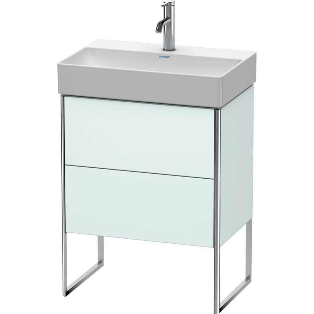 Duravit XSquare Floor Standing Vanity Unit  Light Blue Matte