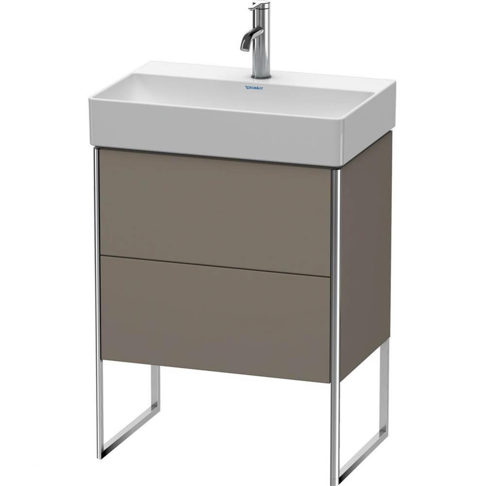 Duravit XSquare Floor Standing Vanity Unit  Flannel Gray Satin Matte