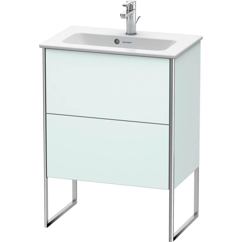 Duravit XSquare Floor Standing Vanity Unit  Light Blue Matte