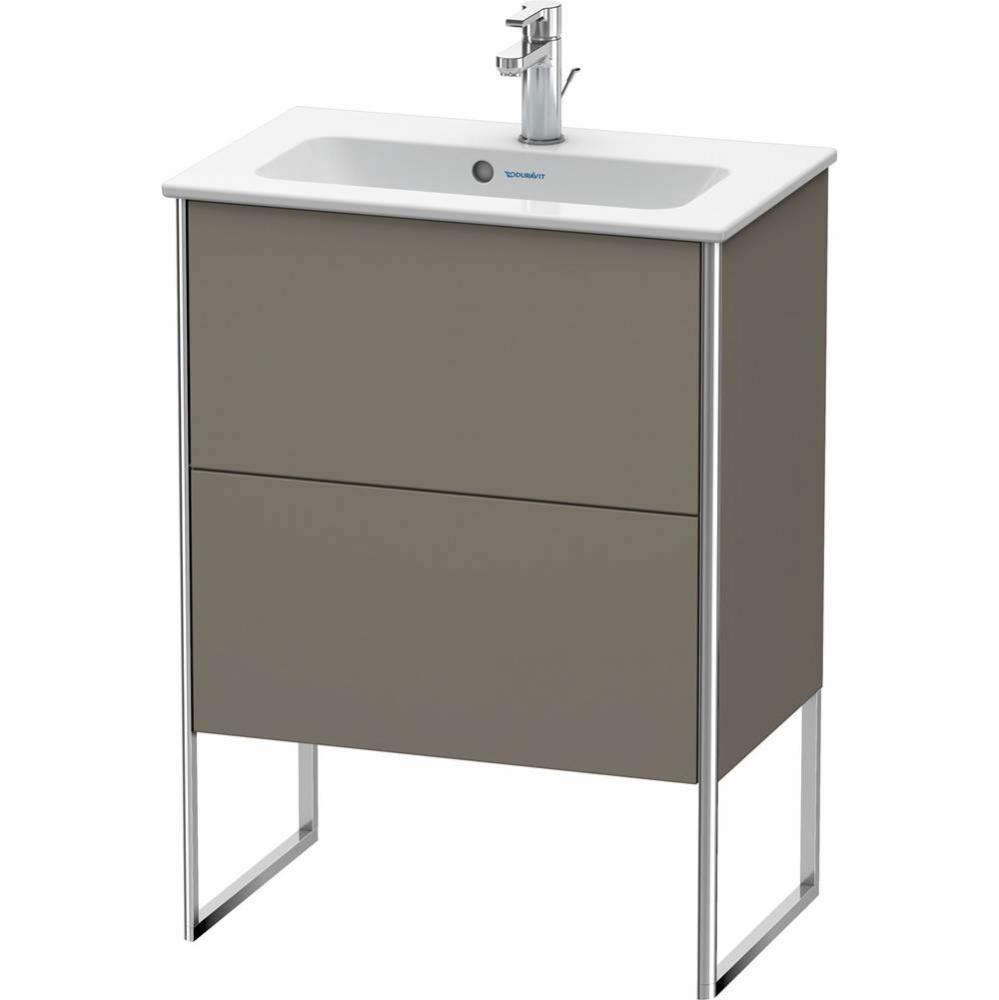 Duravit XSquare Floor Standing Vanity Unit  Flannel Gray Satin Matte