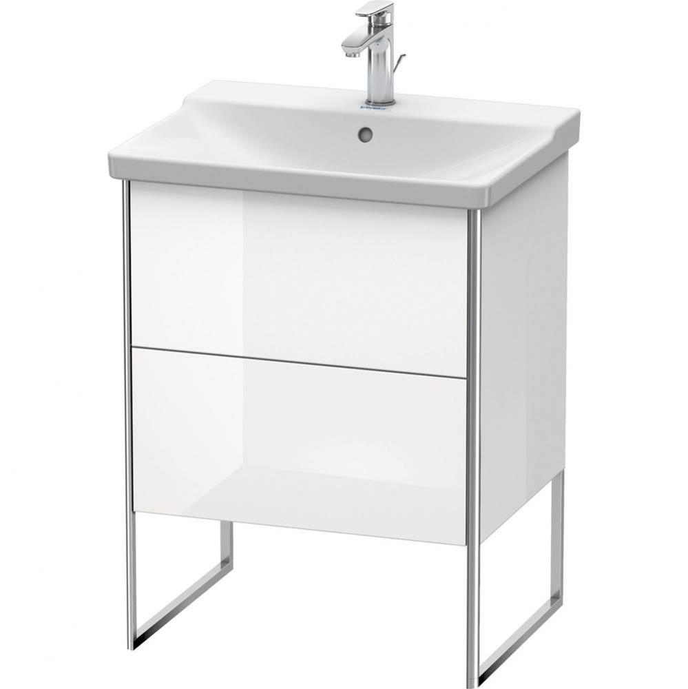 Duravit XSquare Floor Standing Vanity Unit  White High Gloss