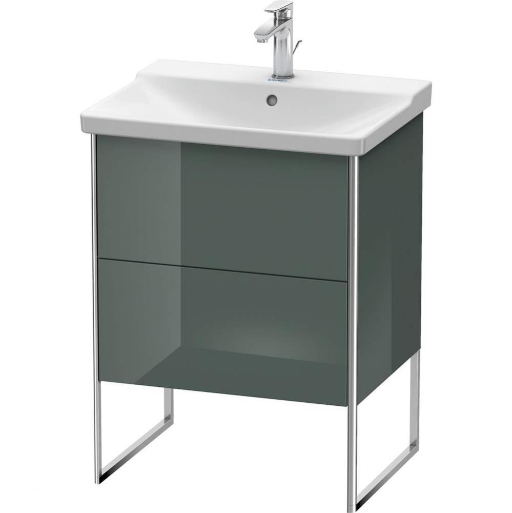 Duravit XSquare Floor Standing Vanity Unit  Dolomiti Gray High Gloss