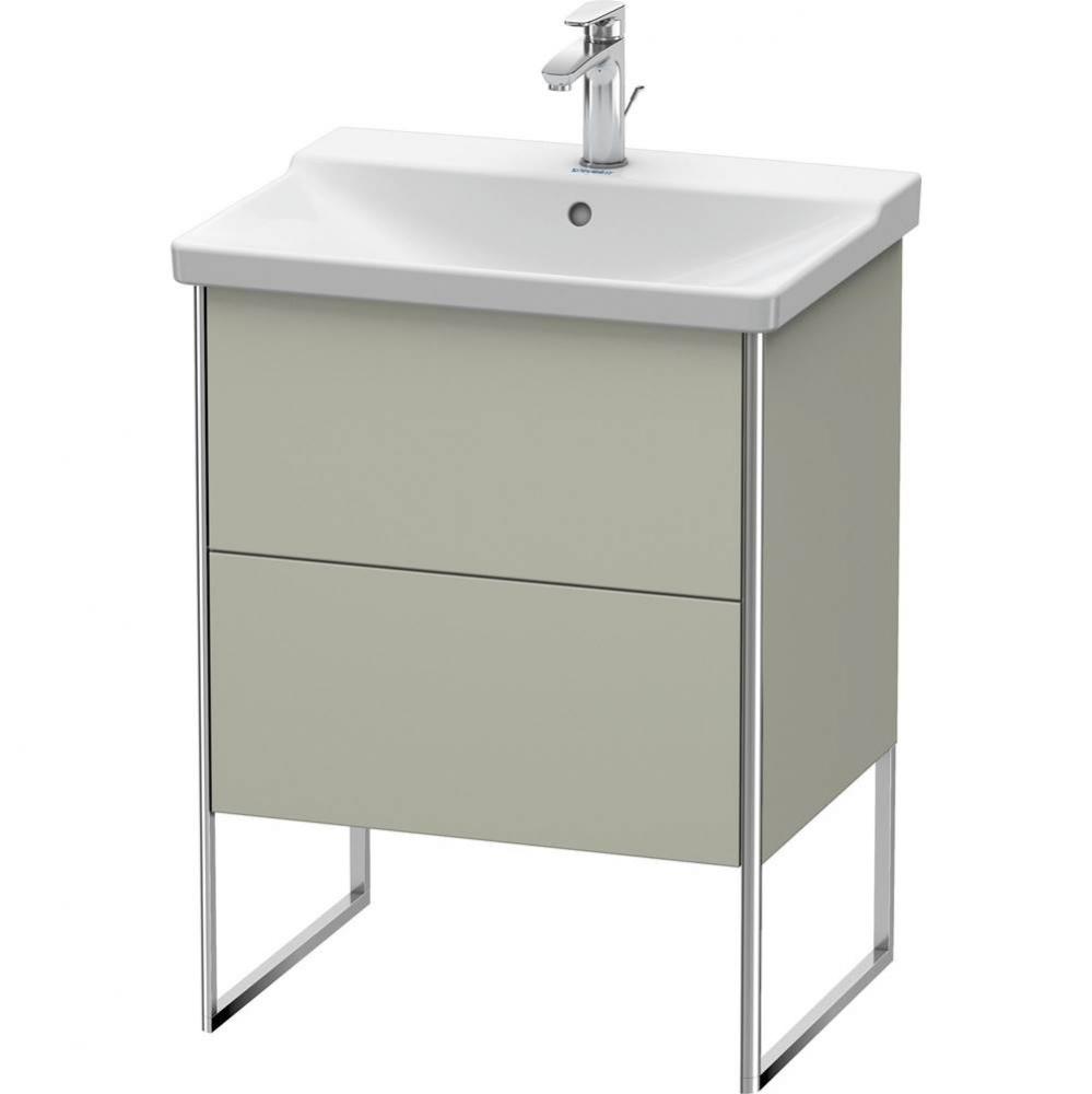 Duravit XSquare Floor Standing Vanity Unit  Taupe Satin Matte