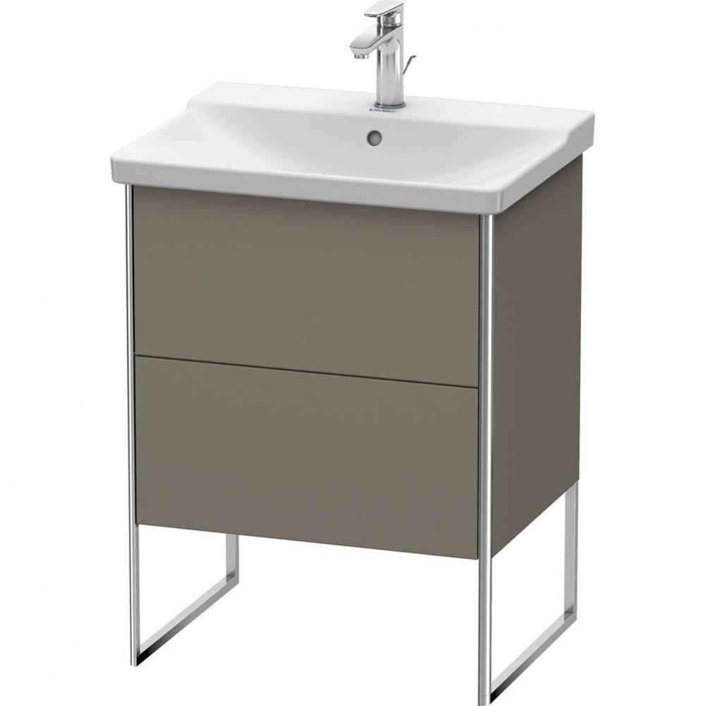 Duravit XSquare Floor Standing Vanity Unit  Flannel Gray Satin Matte