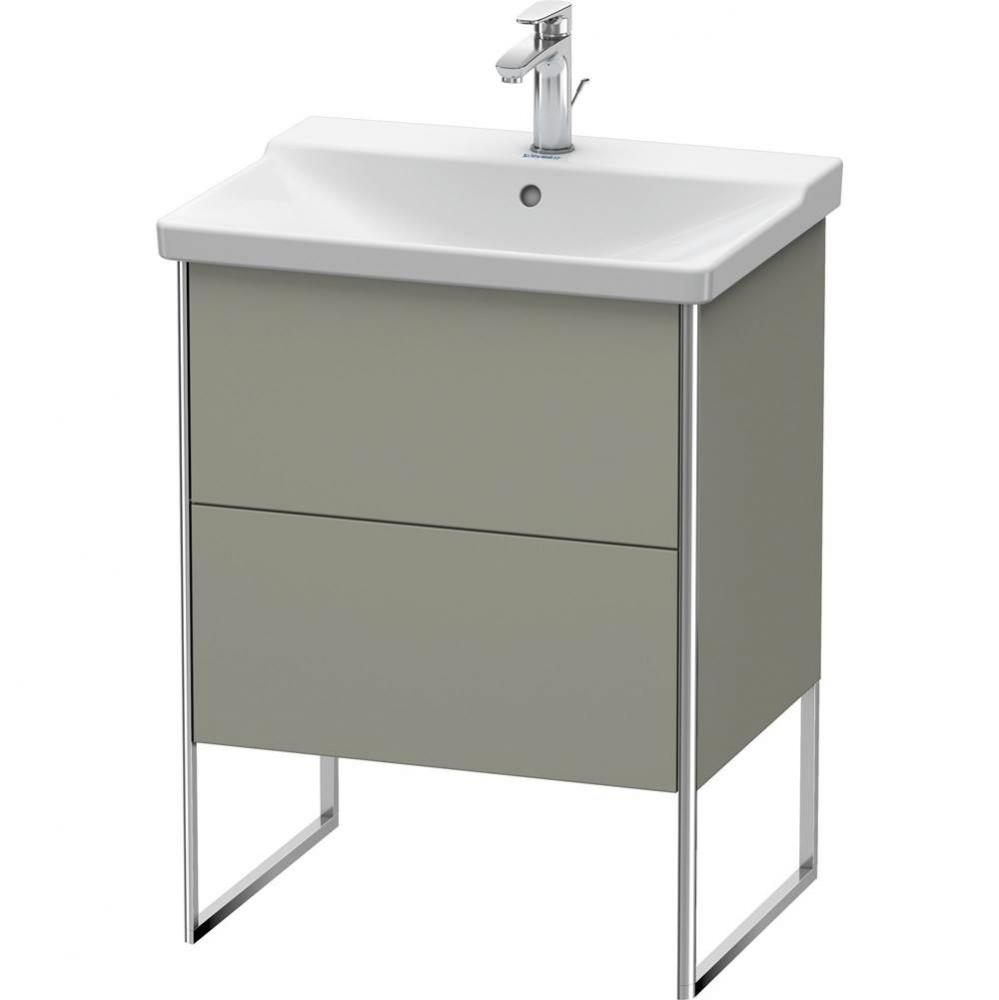 Duravit XSquare Floor Standing Vanity Unit  Stone Gray Satin Matte