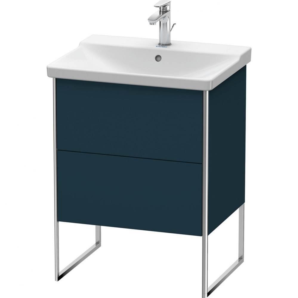 Duravit XSquare Floor Standing Vanity Unit  Night Blue Satin Matte