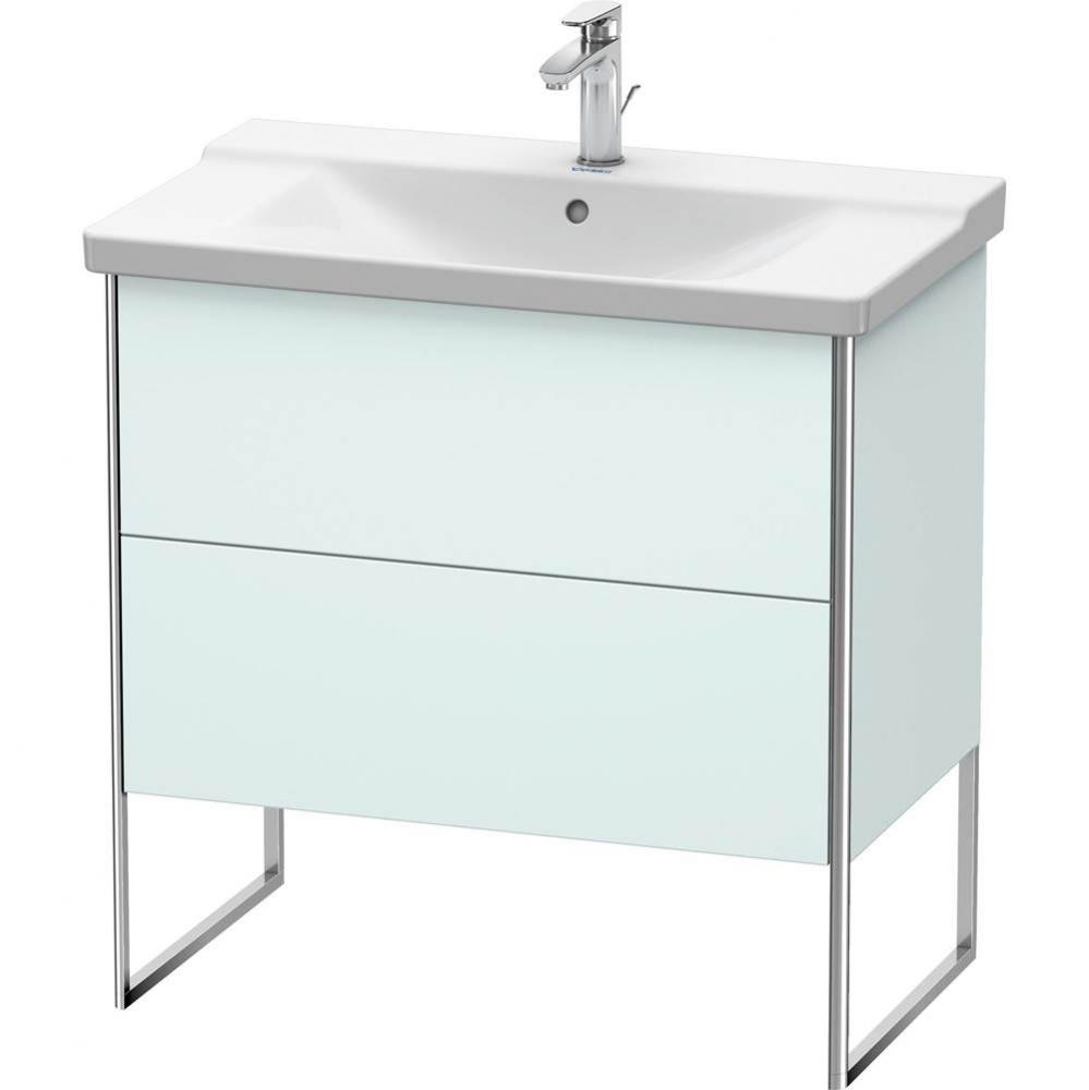 Duravit XSquare Floor Standing Vanity Unit  Light Blue Matte