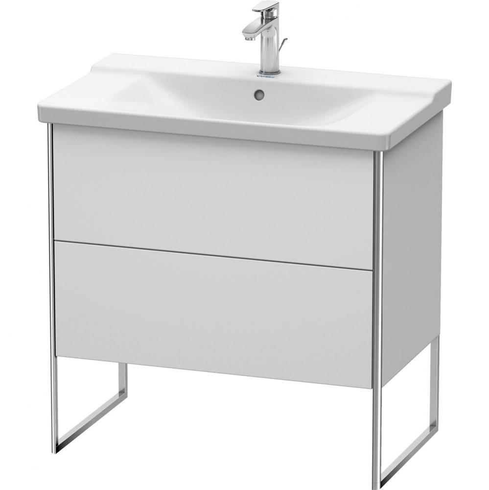 Duravit XSquare Floor Standing Vanity Unit  White Satin Matte