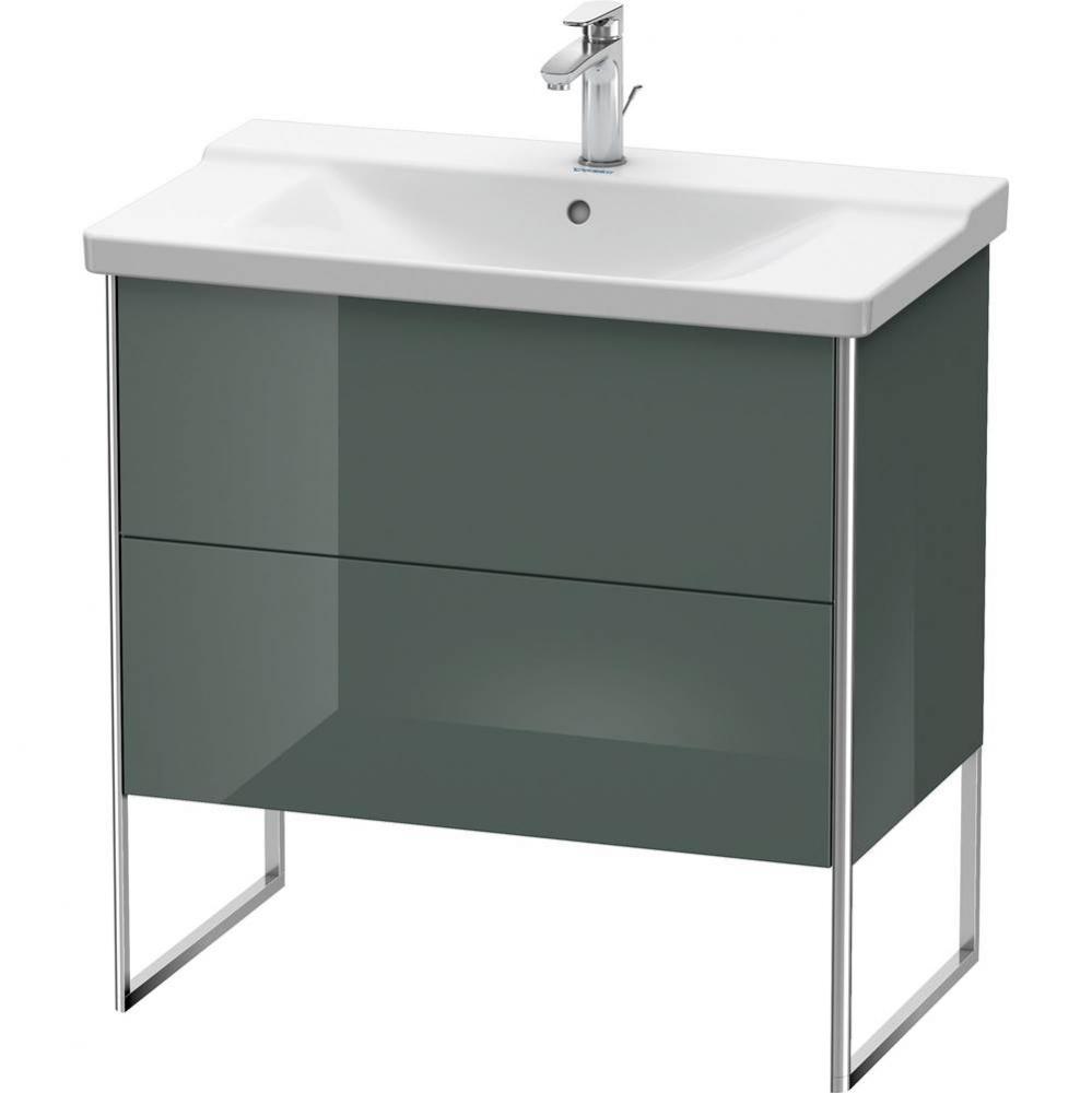 Duravit XSquare Floor Standing Vanity Unit  Dolomiti Gray High Gloss