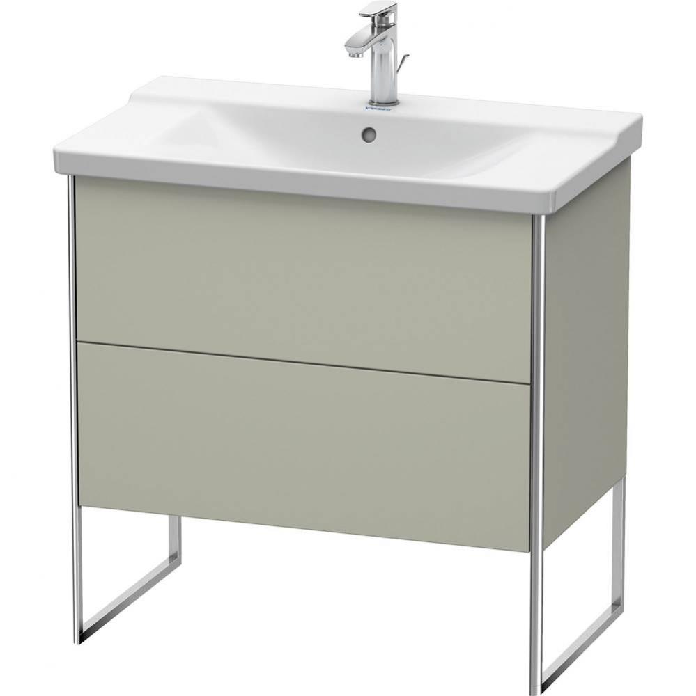 Duravit XSquare Floor Standing Vanity Unit  Taupe Satin Matte