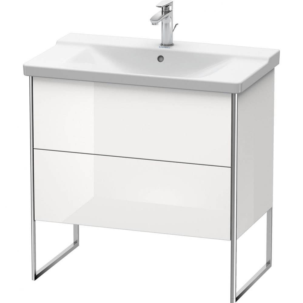 Duravit XSquare Floor Standing Vanity Unit  White High Gloss