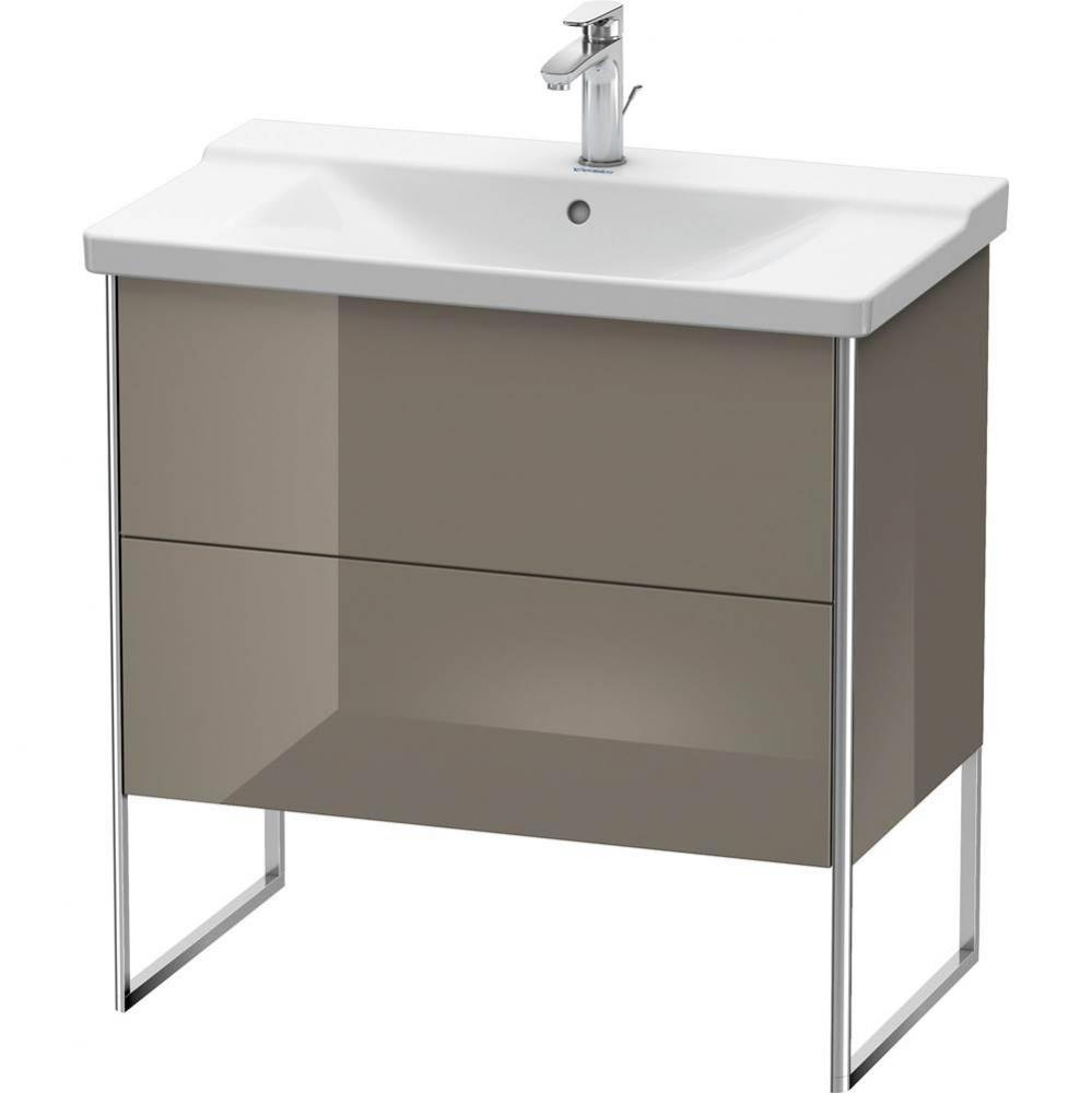 Duravit XSquare Floor Standing Vanity Unit  Flannel Gray High Gloss