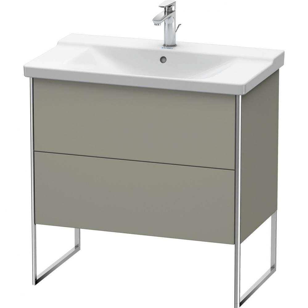 Duravit XSquare Floor Standing Vanity Unit  Stone Gray Satin Matte