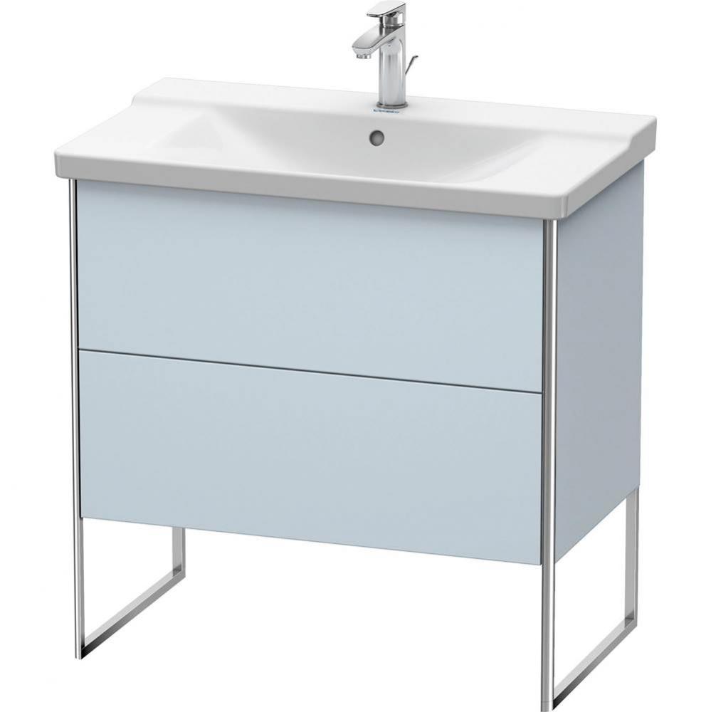 Duravit XSquare Floor Standing Vanity Unit  Light Blue Satin Matte