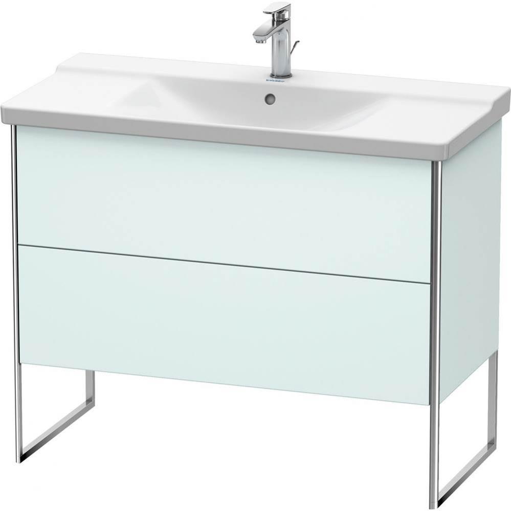 Duravit XSquare Floor Standing Vanity Unit  Light Blue Matte