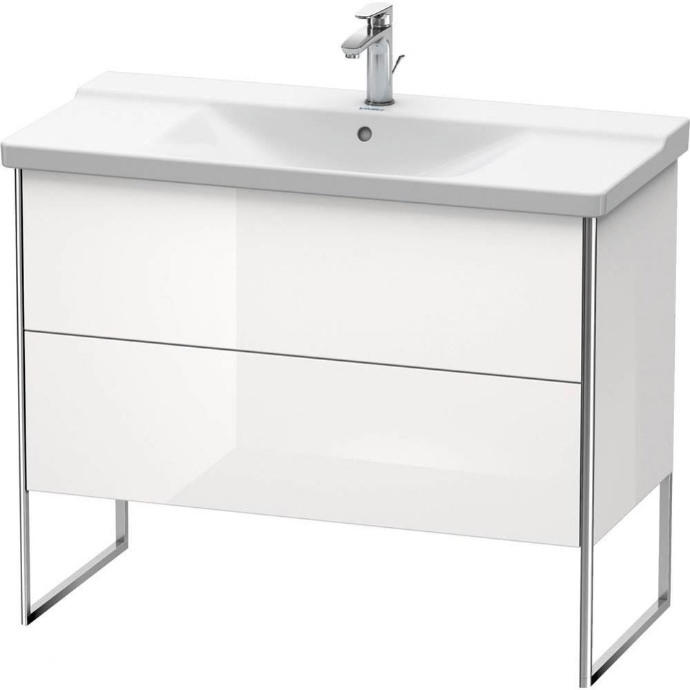 Duravit XSquare Floor Standing Vanity Unit  White High Gloss