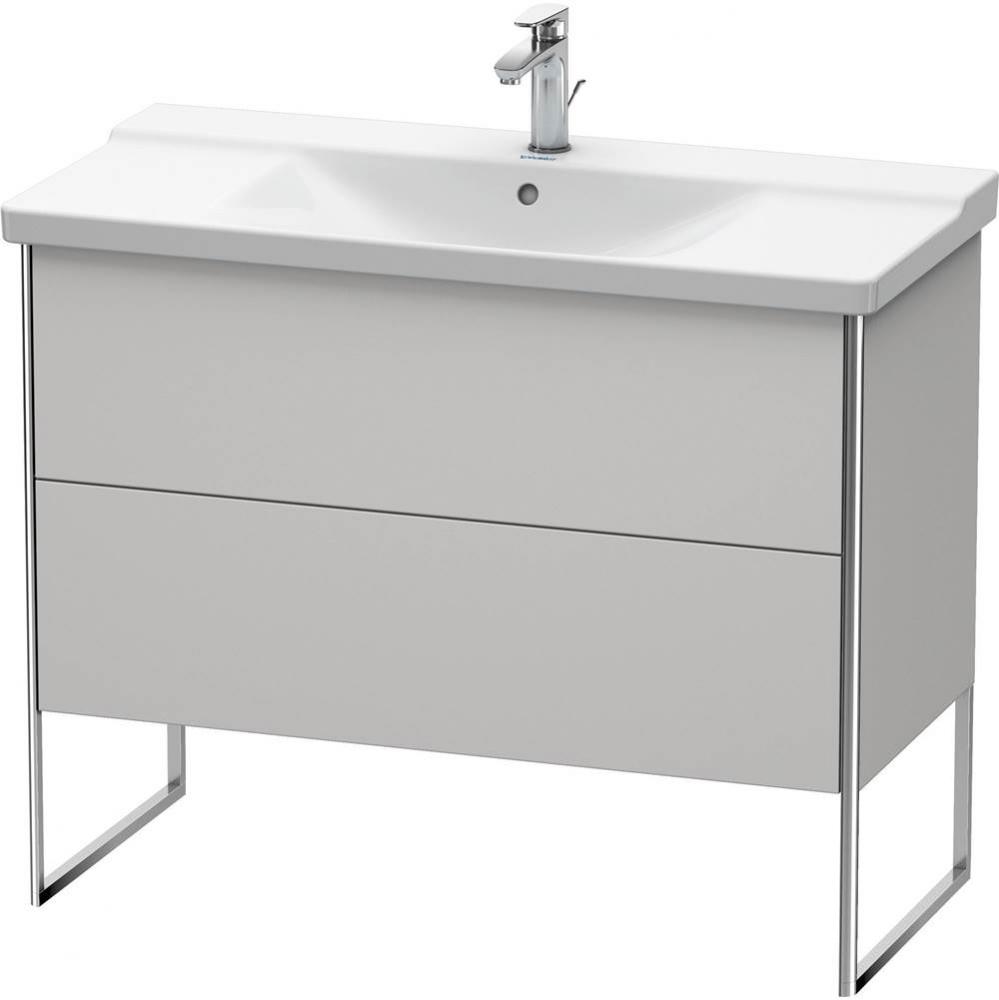 Duravit XSquare Floor Standing Vanity Unit  Nordic White Satin Matte