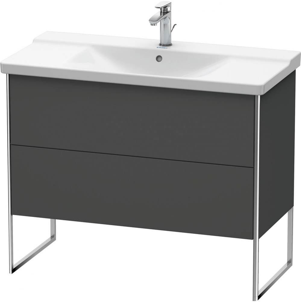 Duravit XSquare Floor Standing Vanity Unit  Graphite Matte