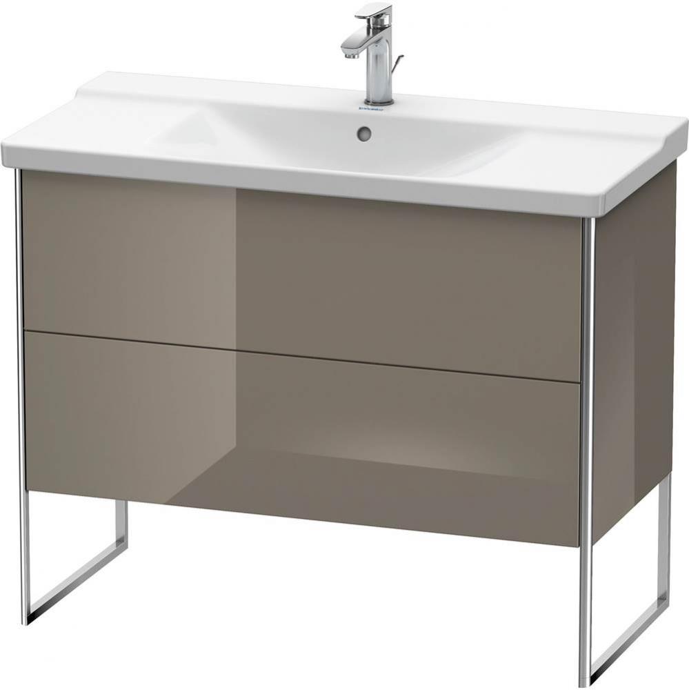 Duravit XSquare Floor Standing Vanity Unit  Flannel Gray High Gloss