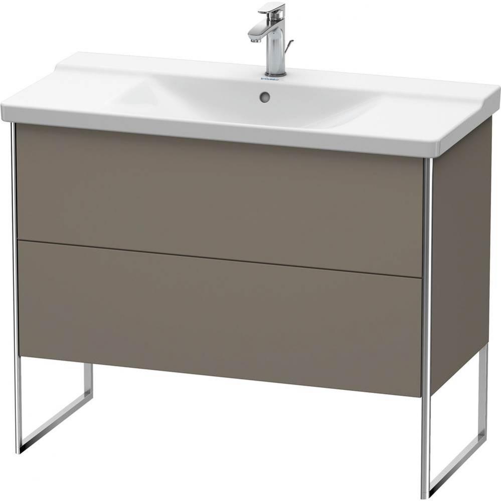 Duravit XSquare Floor Standing Vanity Unit  Flannel Gray Satin Matte