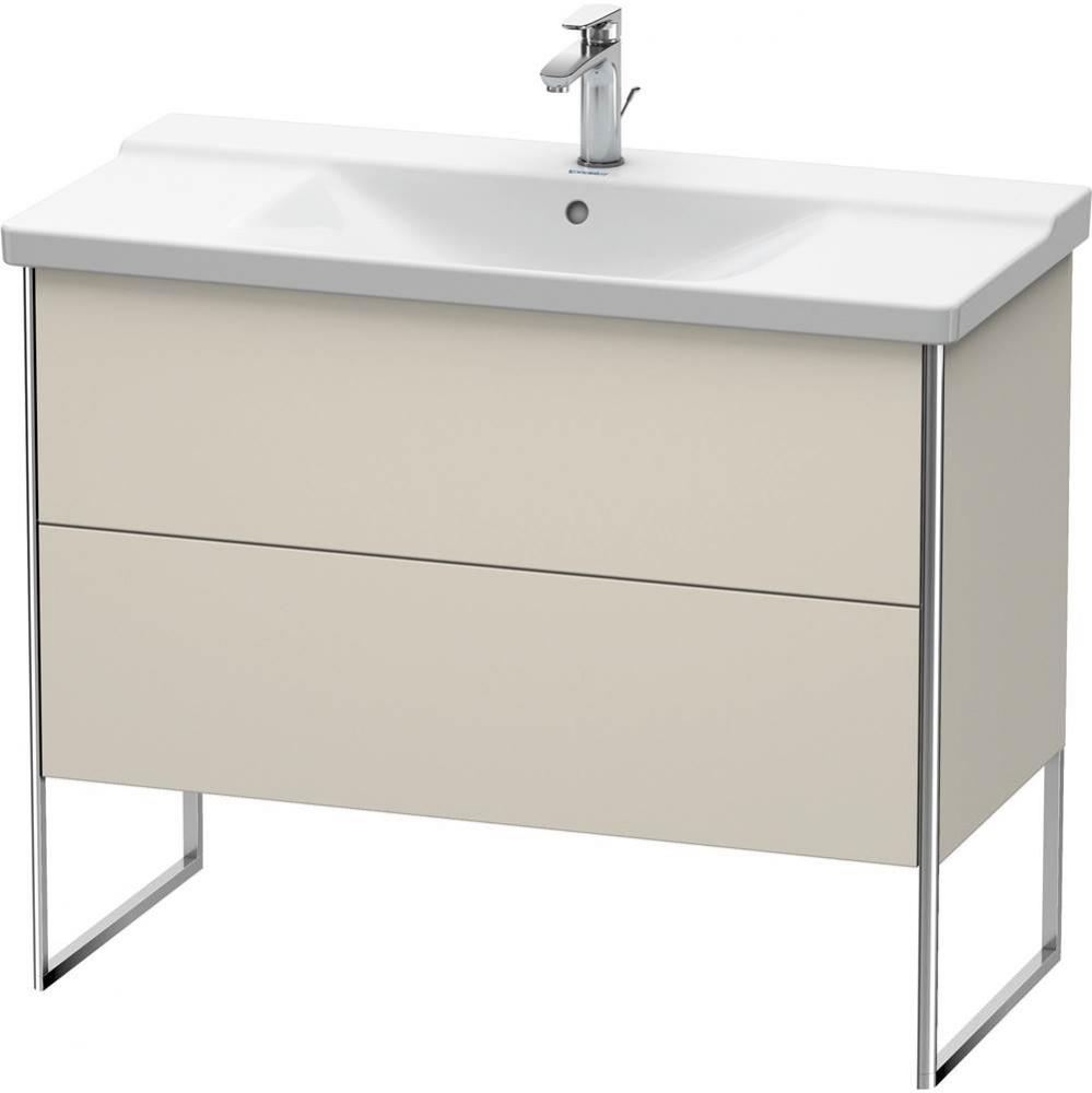 Duravit XSquare Floor Standing Vanity Unit  Taupe Matte