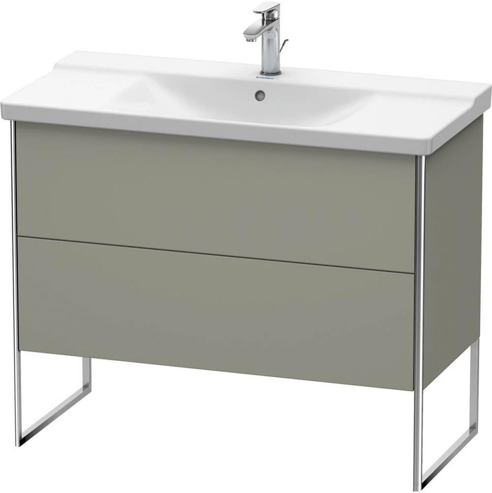 Duravit XSquare Floor Standing Vanity Unit  Stone Gray Satin Matte