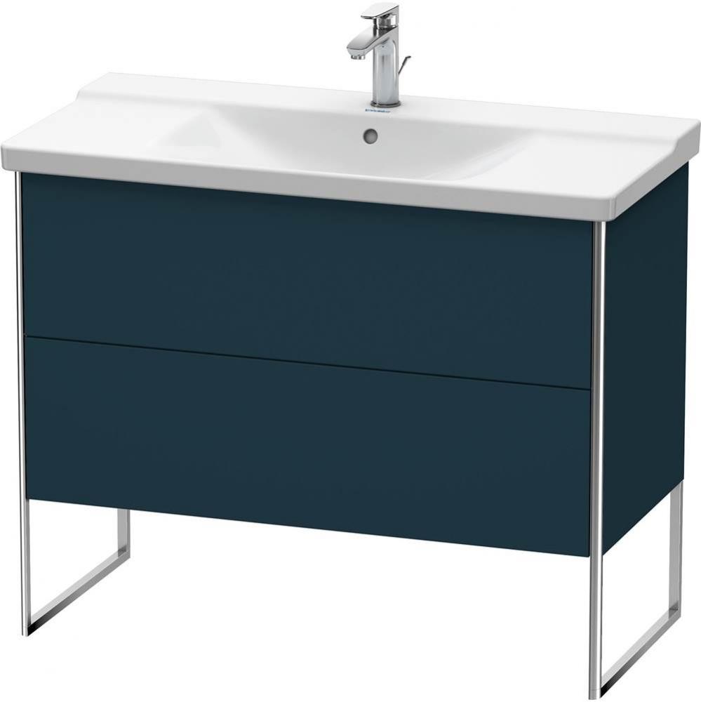 Duravit XSquare Floor Standing Vanity Unit  Night Blue Satin Matte