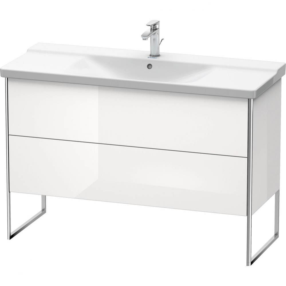 Duravit XSquare Floor Standing Vanity Unit  White High Gloss