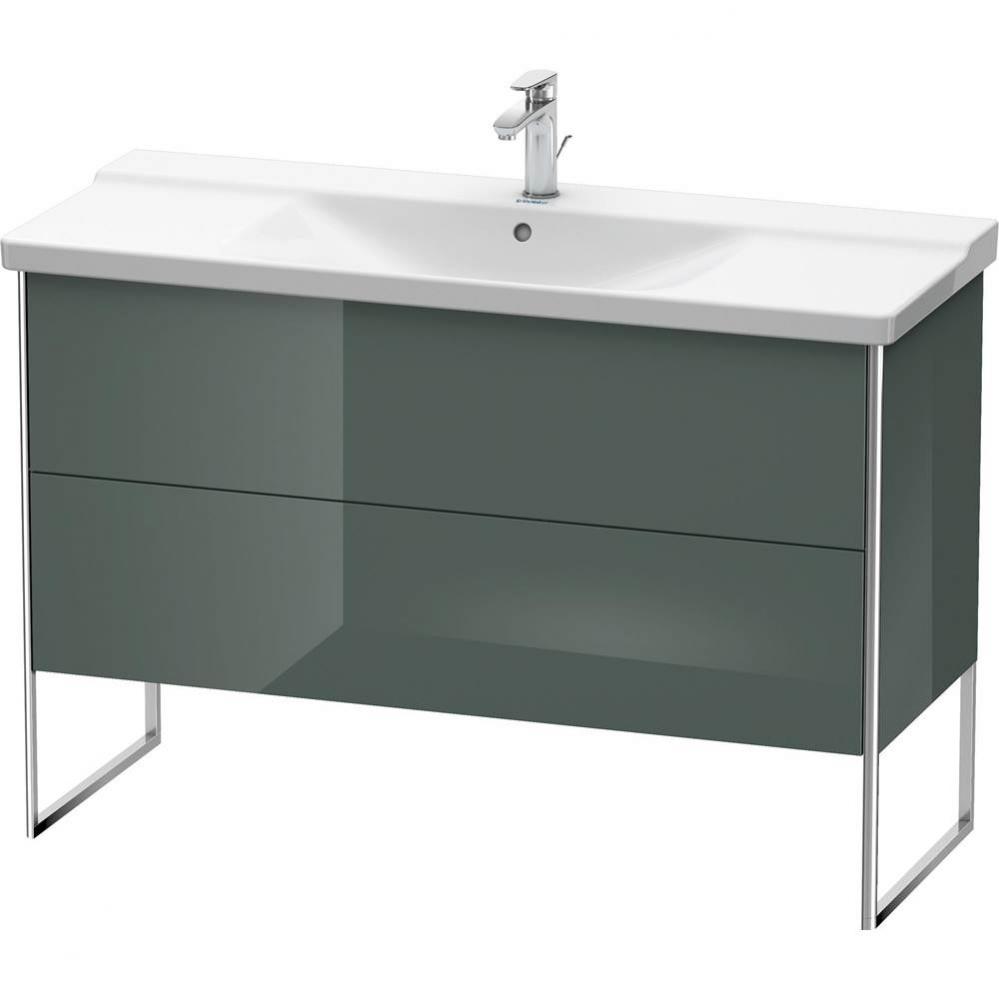 Duravit XSquare Floor Standing Vanity Unit  Dolomiti Gray High Gloss