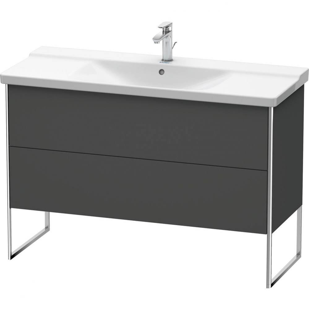 Duravit XSquare Floor Standing Vanity Unit  Graphite Matte