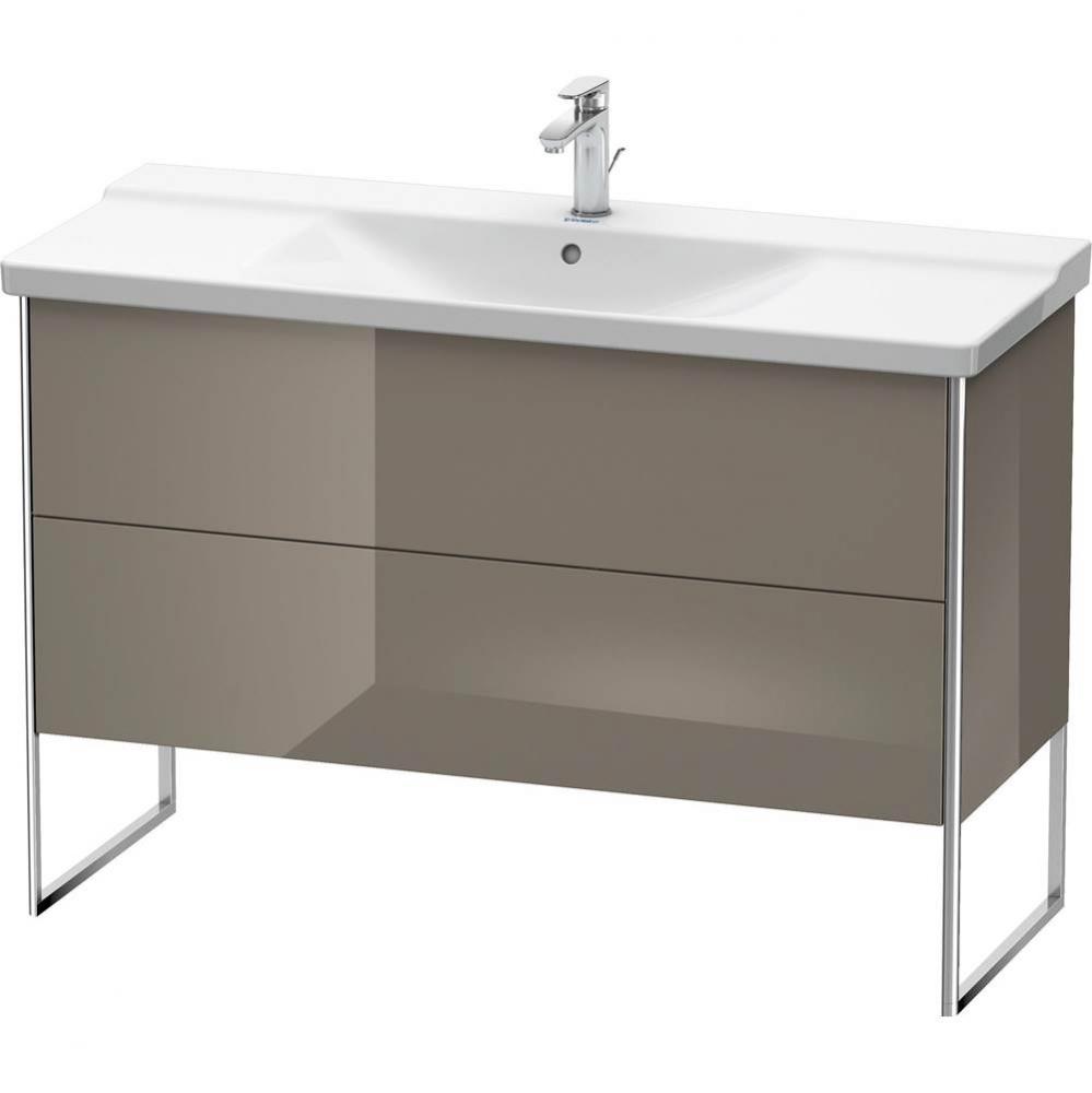 Duravit XSquare Floor Standing Vanity Unit  Flannel Gray High Gloss