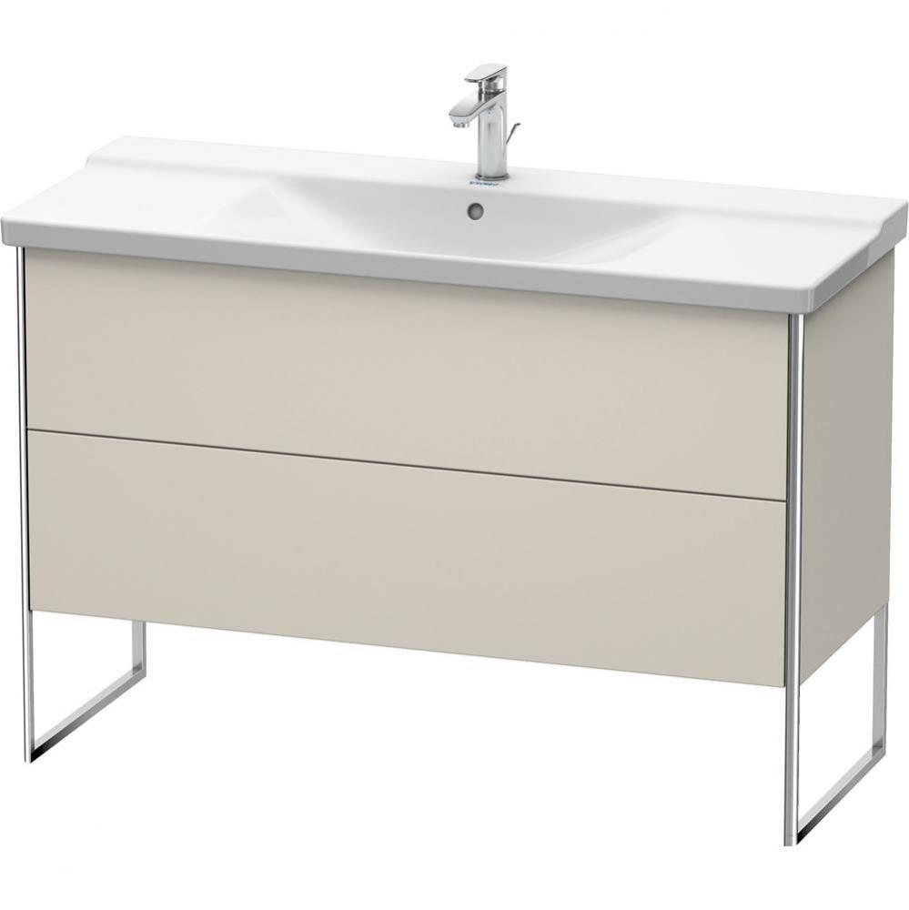 Duravit XSquare Floor Standing Vanity Unit  Taupe Matte