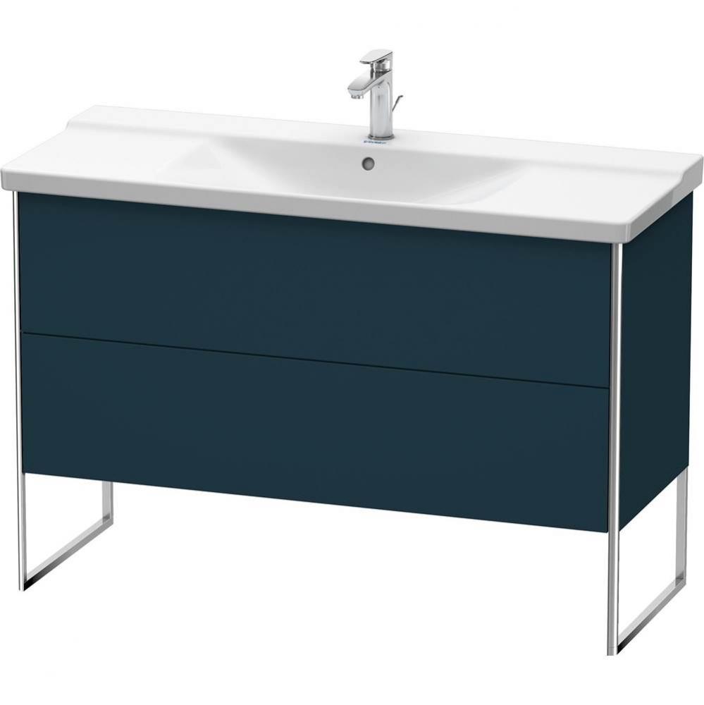 Duravit XSquare Floor Standing Vanity Unit  Night Blue Satin Matte