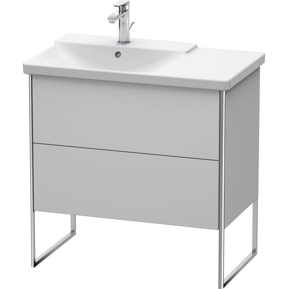 Duravit XSquare Floor Standing Vanity Unit  Nordic White Satin Matte