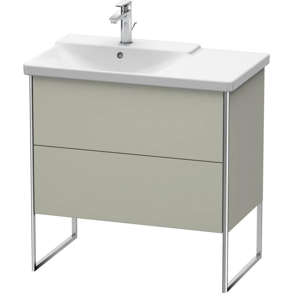 Duravit XSquare Floor Standing Vanity Unit  Taupe Satin Matte