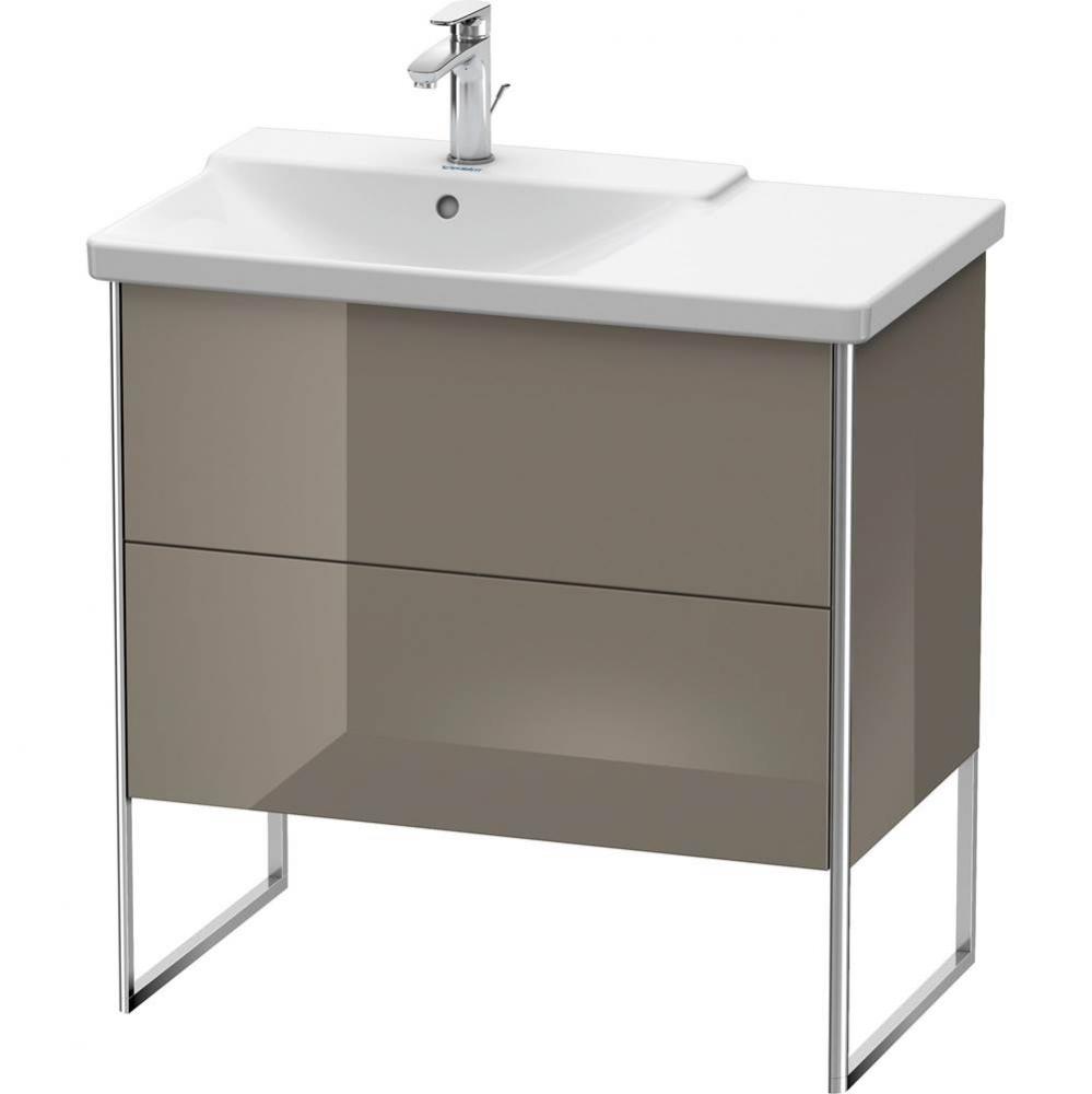 Duravit XSquare Floor Standing Vanity Unit  Flannel Gray High Gloss