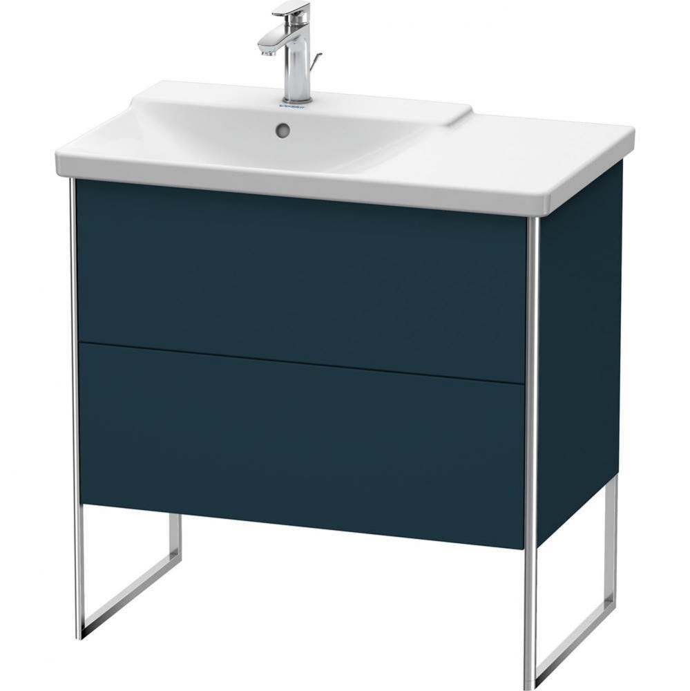 Duravit XSquare Floor Standing Vanity Unit  Night Blue Satin Matte