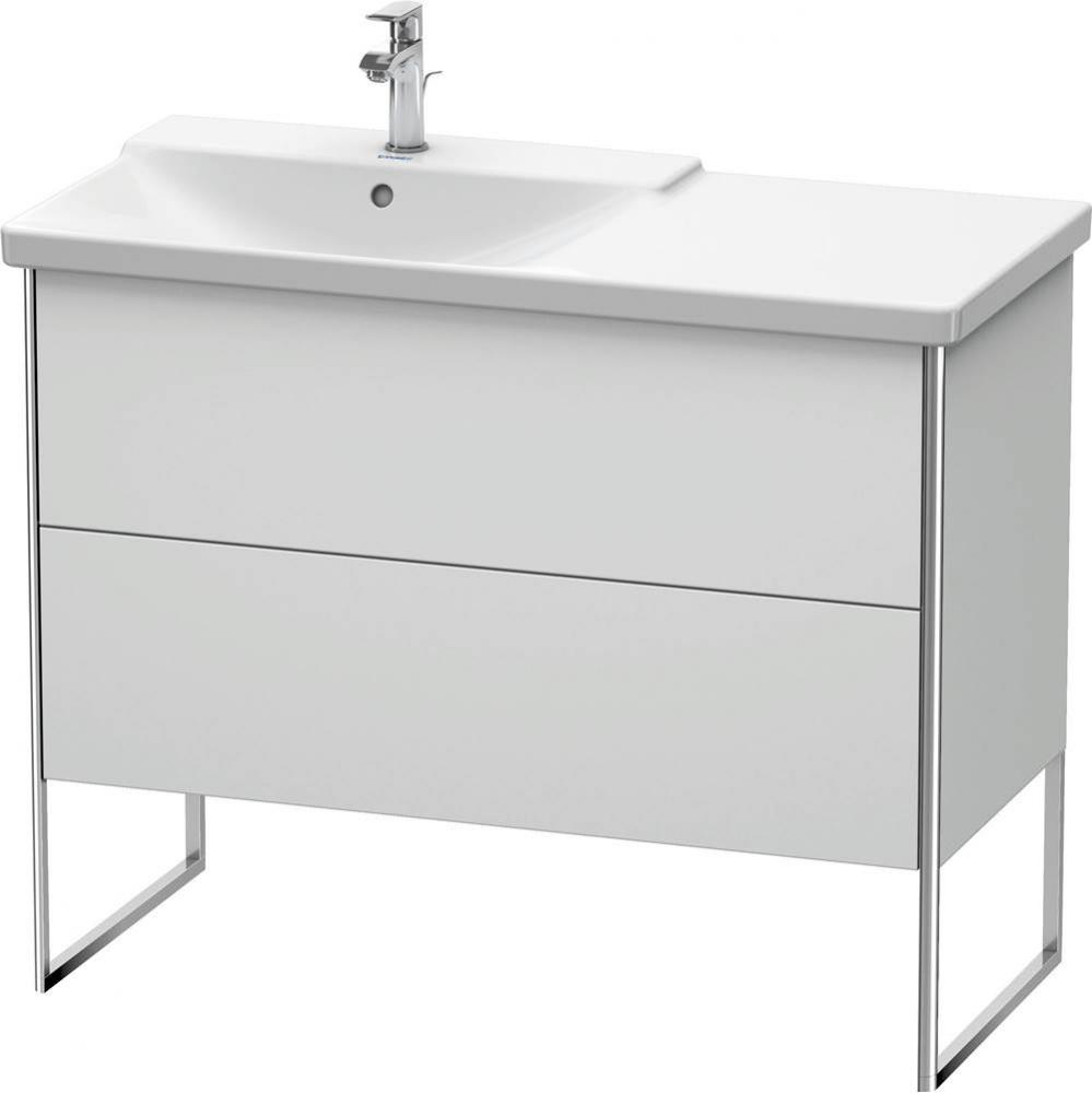 Duravit XSquare Floor Standing Vanity Unit  White Satin Matte