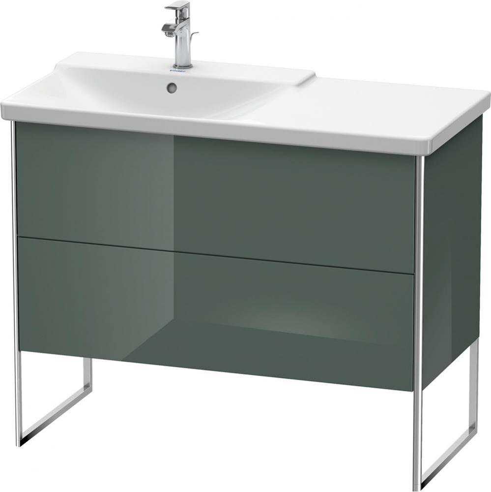 Duravit XSquare Floor Standing Vanity Unit  Dolomiti Gray High Gloss