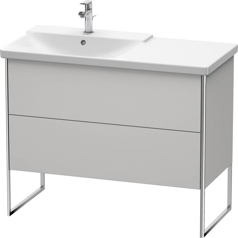 Duravit XSquare Floor Standing Vanity Unit  Nordic White Satin Matte