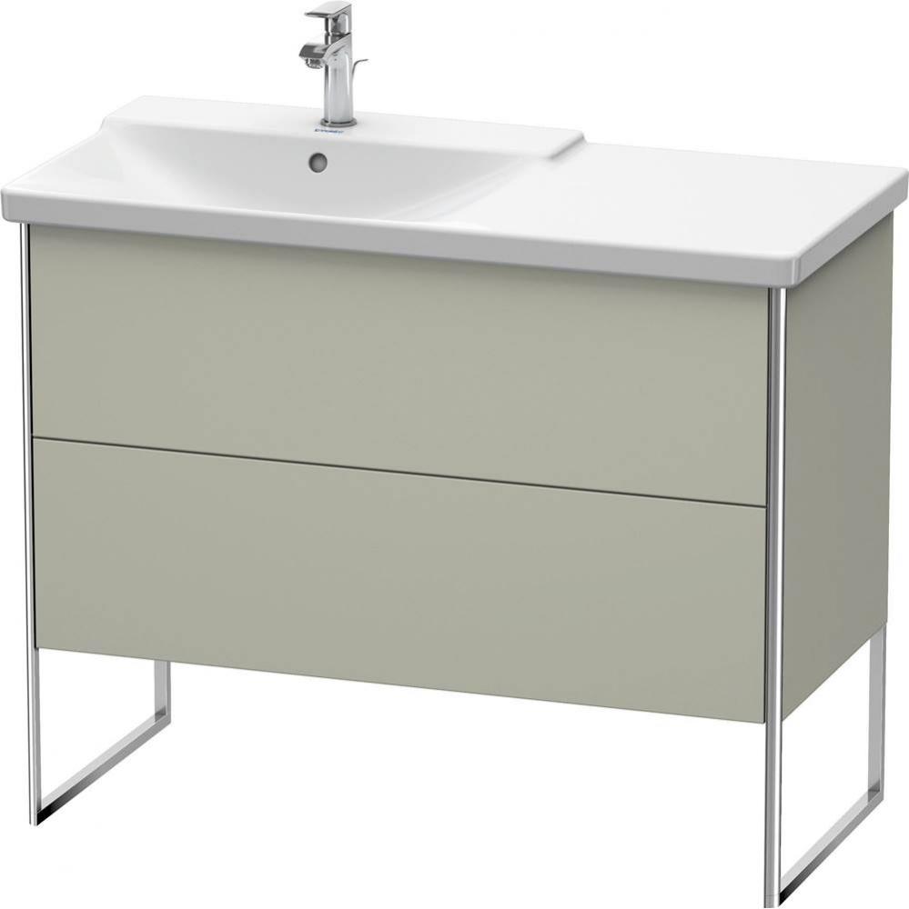 Duravit XSquare Floor Standing Vanity Unit  Taupe Satin Matte