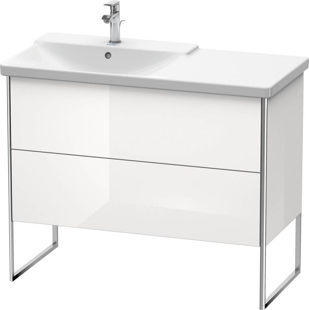 Duravit XSquare Floor Standing Vanity Unit  White High Gloss