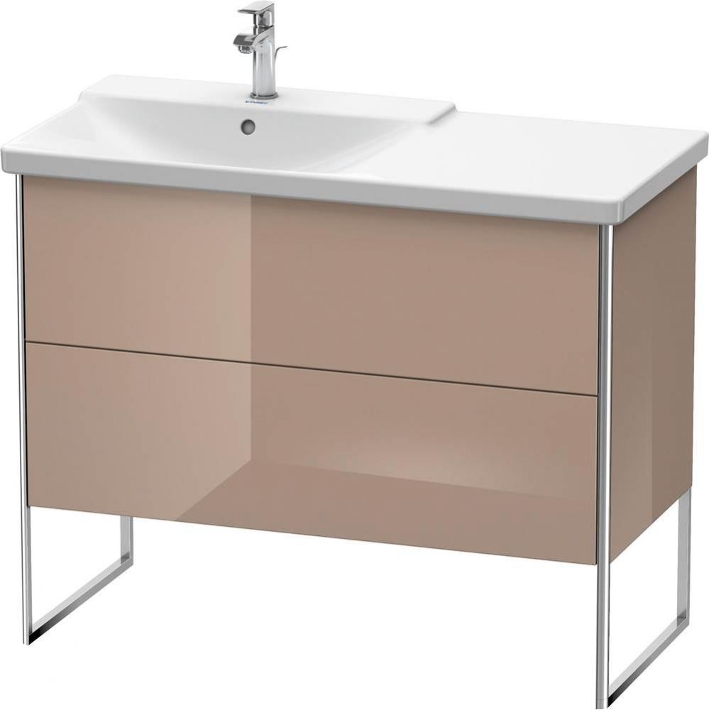 Duravit XSquare Floor Standing Vanity Unit  Cappuccino High Gloss